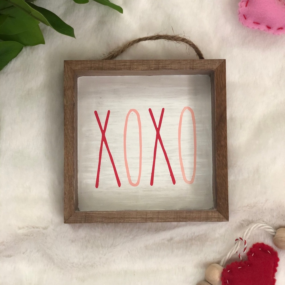 Rae Dunn Inspired Hand Made Valentines Day Decor.